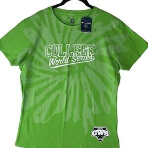 Champion NCAA College World Series Omaha NE NWT Green SS T Shirt Youth XXL